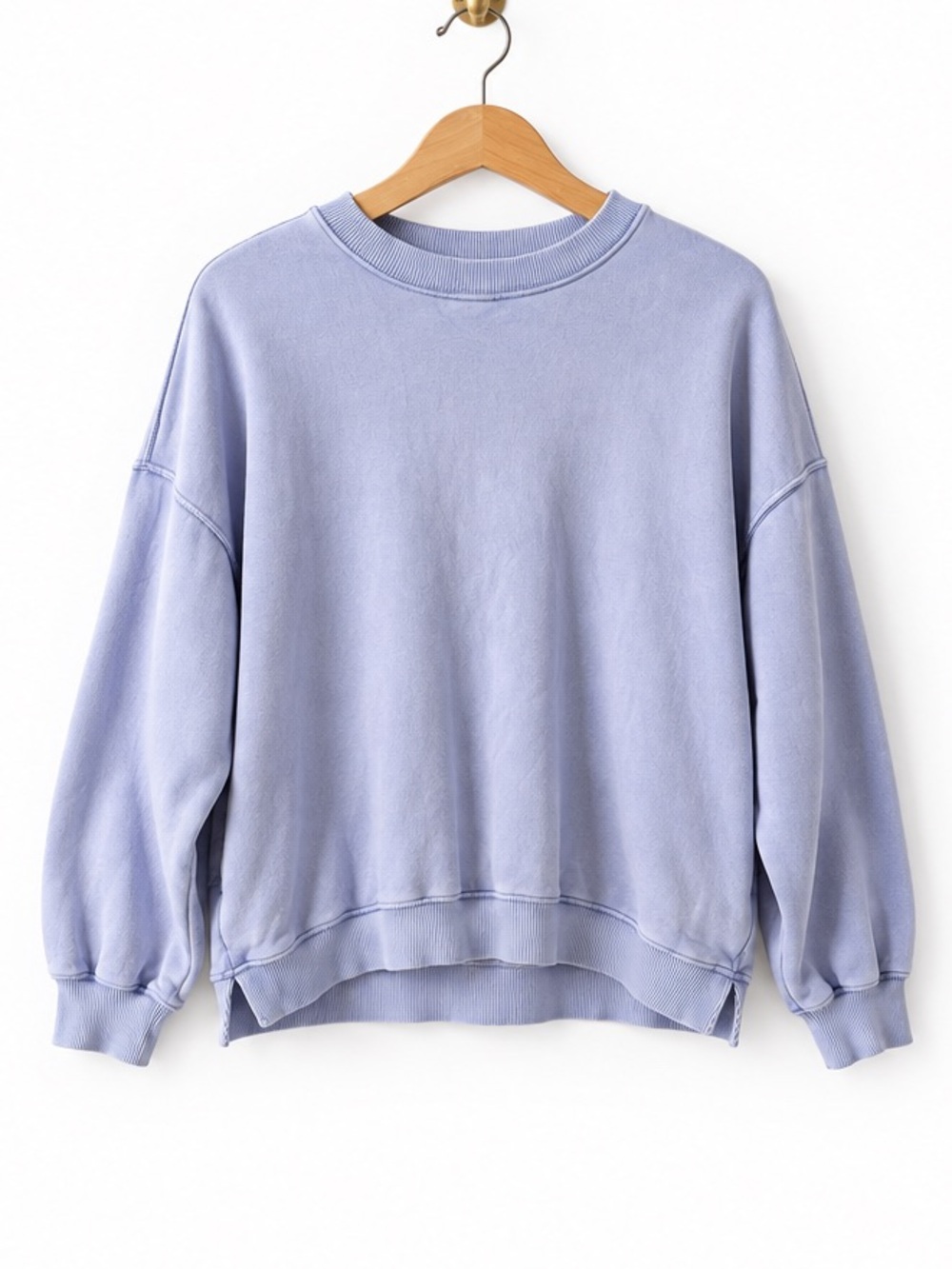 FP Movement Free People Lavender Camden Oversized Crewneck Sweatshirt Size XS